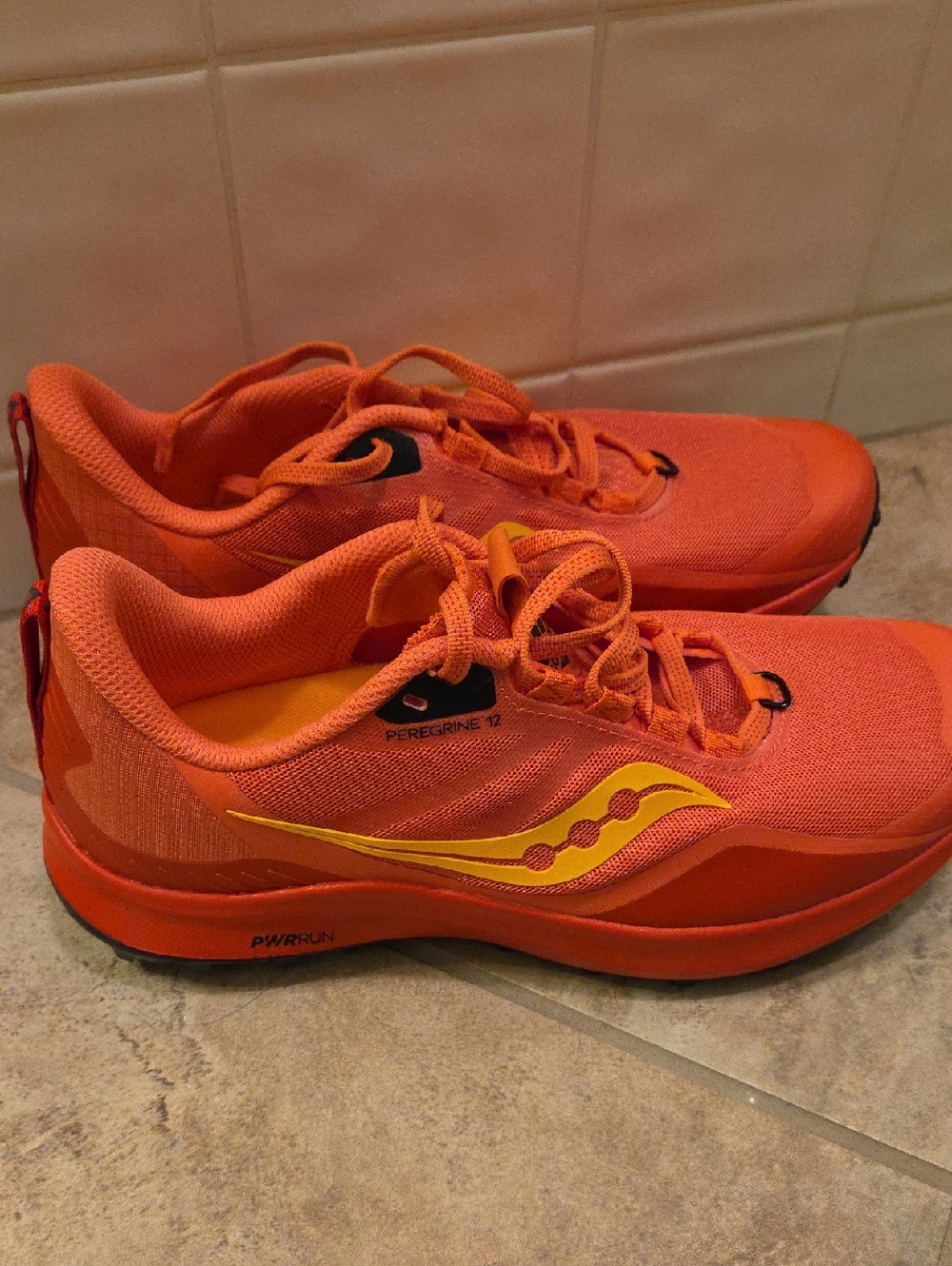 Saucony Orange and Yellow Trail Running Sneakers